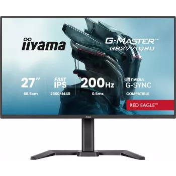 iiyama G-MASTER GB2771QSU-B1 tietokonenäyttö 68,6 cm (27 inch) 2560 x 1440 pikseliä Wide Quad HD musta