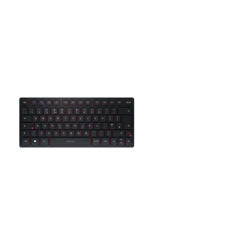 CHERRY KW 9200 MINI näppäimistö yleis USB + RF Wireless + Bluetooth QWERTY UK English musta