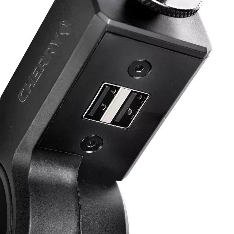CHERRY MA 6.0 UNI USB pöytäjalusta, Cherry, musta, 2,5 m, 3/8 ja 5/8, alumiini