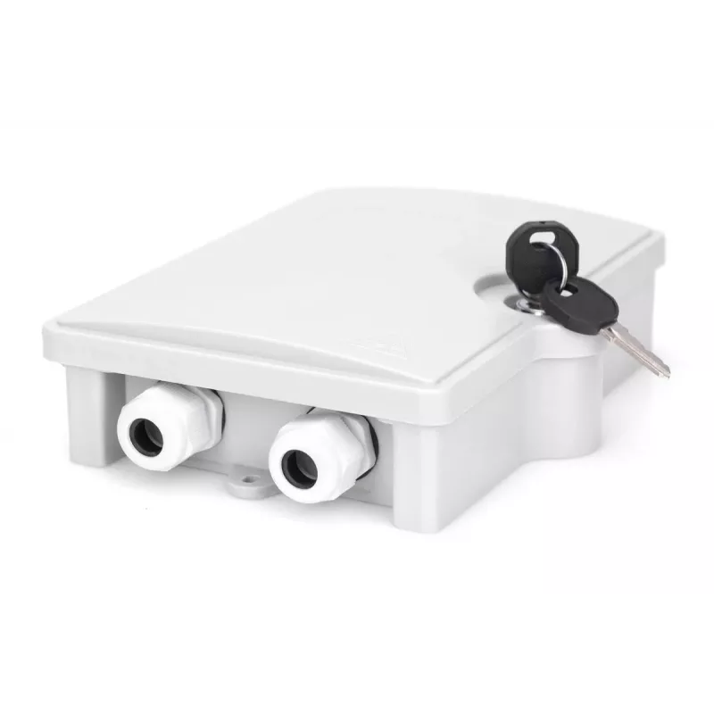 DIGITUS ulko-FTTH-kotelo, IP65 2x SC/SC-adapterille tai 2x LC/DC