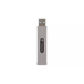 TRANSCEND SSD - Esd320a kannettava asema - 512 GB - USB Type-A - pehmeänharmaa