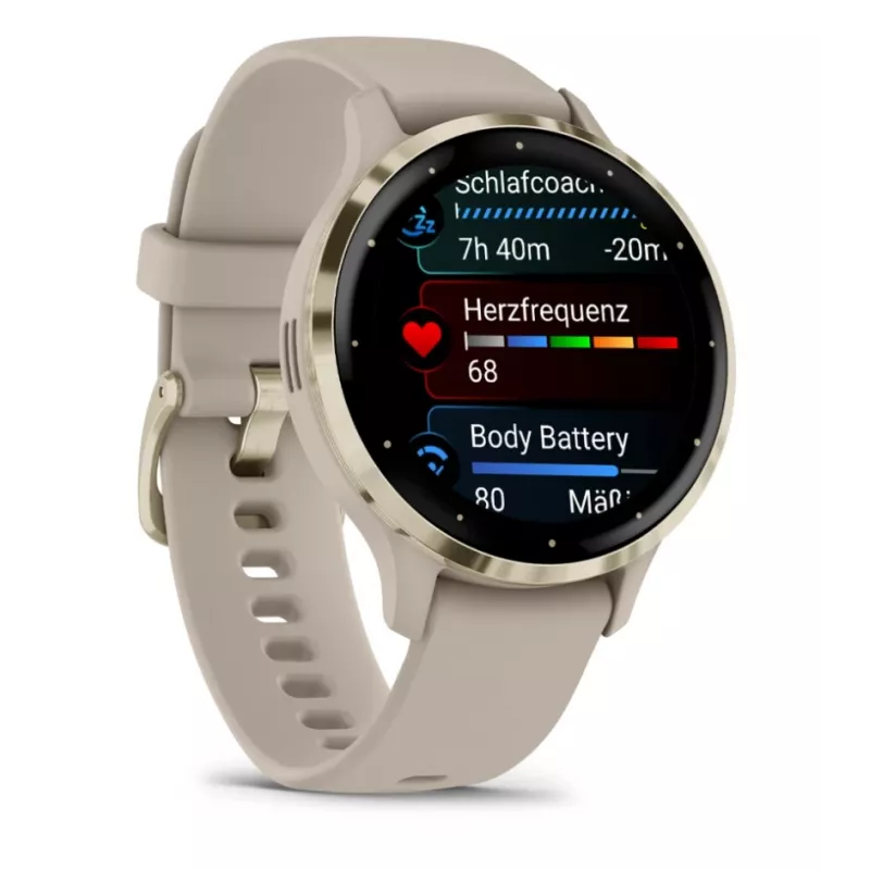 GARMIN INTERNATIONAL Venu 3S - 41 mm - älykello rannekkeella - ranska - harmaa