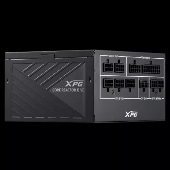 XPG COREREACTOR II VE 850W virtalähde, 850 W, 100 - 240 V, 47 - 63 Hz, 12 A, 20 A, 70.8 A