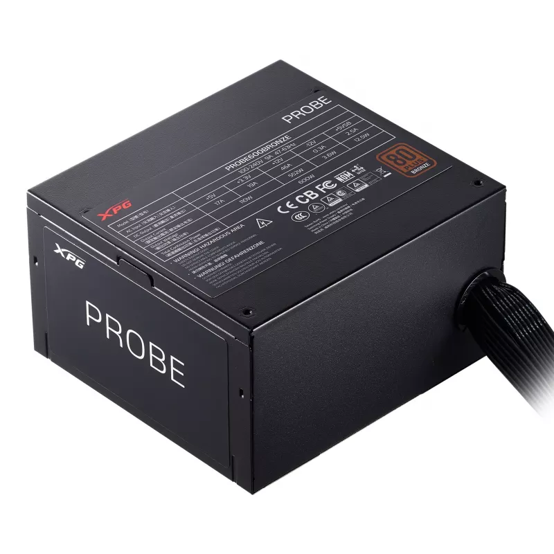 XPG PROBE 700 BRONZE virtalähde, 700 W, 100 - 240 V, 47 - 63 Hz, 10 A, aktiivinen, 19 A