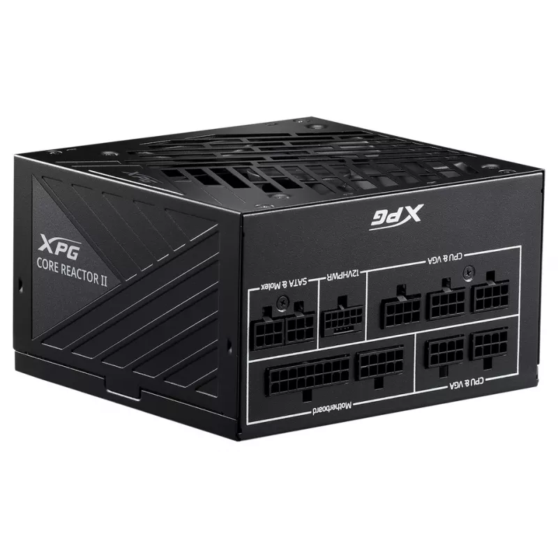 XPG COREREACTOR II 850W virtalähde, 850 W, 100 - 240 V, 47 - 63 Hz, 12 A, 22 A, 62,5 A