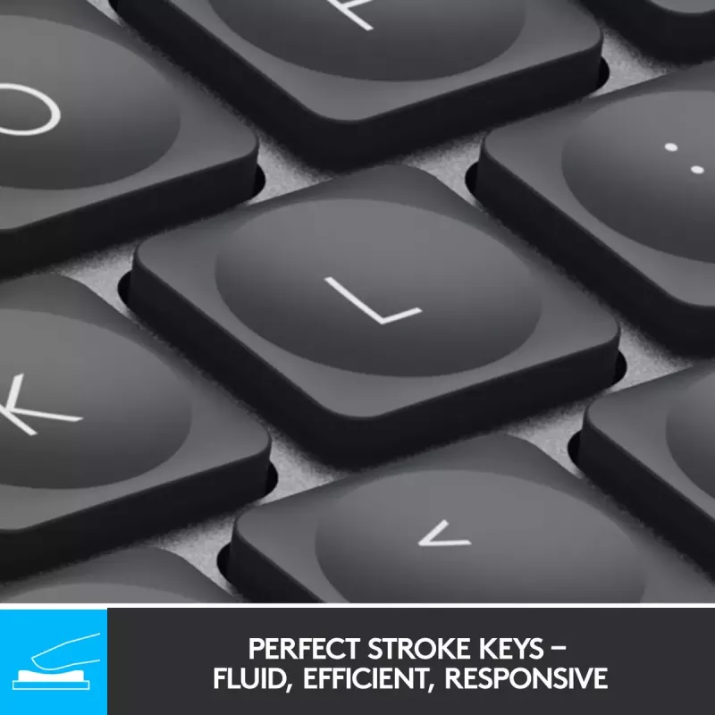LOGITECH MX Keys Mini valaistu näppäimistö - langaton Bluetooth - grafiitti - Azerty ranska