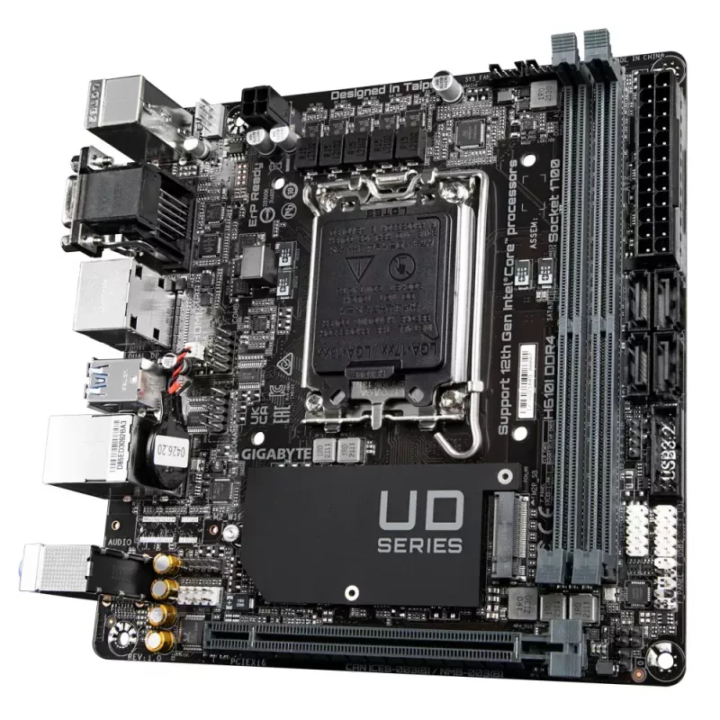 Emolevy GIGABYTE H610I DDR4, Intel LGA 1700, Mini-ITX