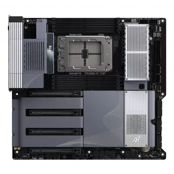 GIGABYTE TRX50 AI TOP-2B emolevy - AMD Ryzen Threadripper PRO 7000 CPU:t, 16+8+4 vaihetta digitaalinen VRM, jopa 5200 MHz DDR5, 4xPCIe 5.0 M.2, Wi-Fi 7, 10 GbE LAN, USB 4