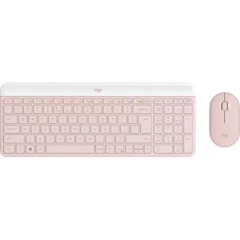 LOGITECH Slim langaton näppäimistö ja hiiri -yhdistelmä Mk470 - rose Qwerty Us/int'l