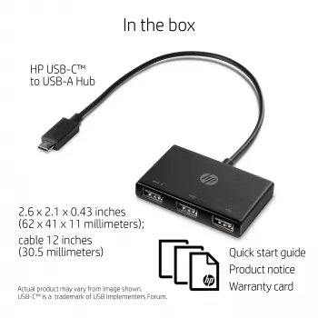 HP USB-C–USB-A-keskitin