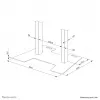 Neomounts AFP-875BL lattalevy - ruuvattava