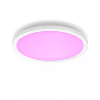 Philips Hue White and Colour Ambience Surimu pyöreä paneeli, älykäs kattovalaisin, Bluetooth/Zigbee, valkoinen, LED, ei vaihdettavat polttimot, monivärinen