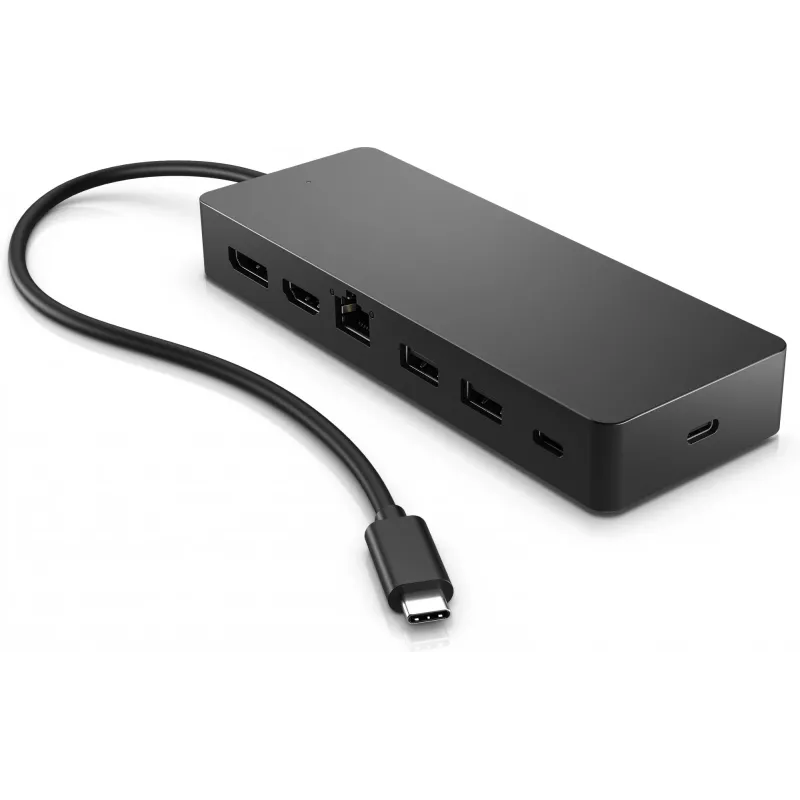 HP Universal USB-C Multiport Hub USB 3.2 Gen 1 Type-C musta