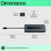 HP Universal USB-C Multiport Hub USB 3.2 Gen 1 Type-C musta