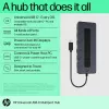 HP Universal USB-C Multiport Hub USB 3.2 Gen 1 Type-C musta