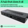 HP Universal USB-C Multiport Hub USB 3.2 Gen 1 Type-C musta