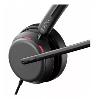 Lenovo 4Z21P85373 kuulokkeet/headset johdollinen headset päänauksella toimistoon/callcenteriin USB Type-C / USB Type-A musta