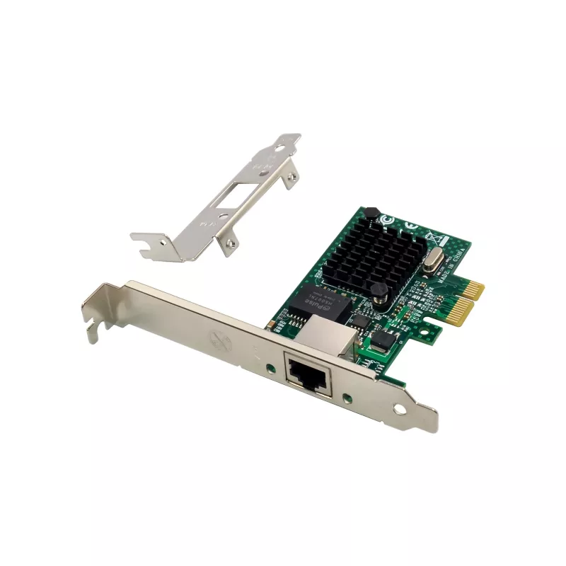 LevelOne Gigabit PCIe -verkkokortti, matalaprofiilinen taustalevy mukana