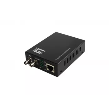 LevelOne RJ45 - ST Gigabit -mediakonvertteri, yksimuotokuitu, 1310nm, 20km