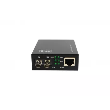 LevelOne RJ45 - ST Gigabit -mediakonvertteri, yksimuotokuitu, 1310nm, 20km