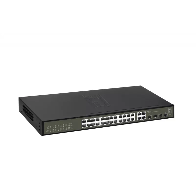 Hallittava kytkin LevelOne Hilbert 28-porttinen Gigabit Smart Lite