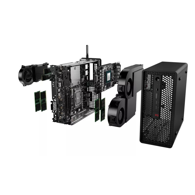 Työasema Lenovo ThinkStation P3 Ultra Intel Core i5-14600 32GB RAM 512GB SSD NVIDIA RTX A400 Windows 11 Pro