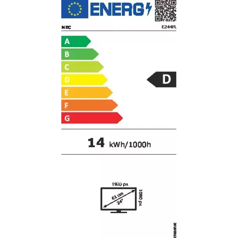 NEC MultiSync E244FL -tietokonenäyttö 61 cm (24