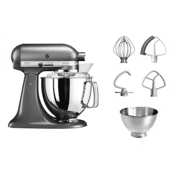 Yleiskone KITCHENAID Artisan 300 W 4,8 L ruostumaton teräskulho hopea