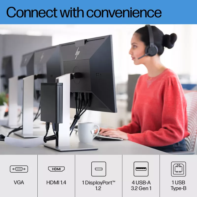 HP E-Series E24 G4 FHD -näyttö, 60,5 cm (23,8