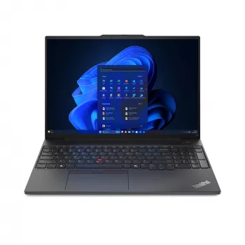 Lenovo ThinkPad E16 Gen 2 (AMD) 21M50025GE kannettava tietokone, AMD Ryzen 5 7535HS, 40,6 cm (16 tuumaa) WUXGA 1920x1200, 8 GB DDR5-SDRAM, 256 GB SSD, AMD Radeon 660M, Windows 11 Pro, saksalainen QWERTZ, musta