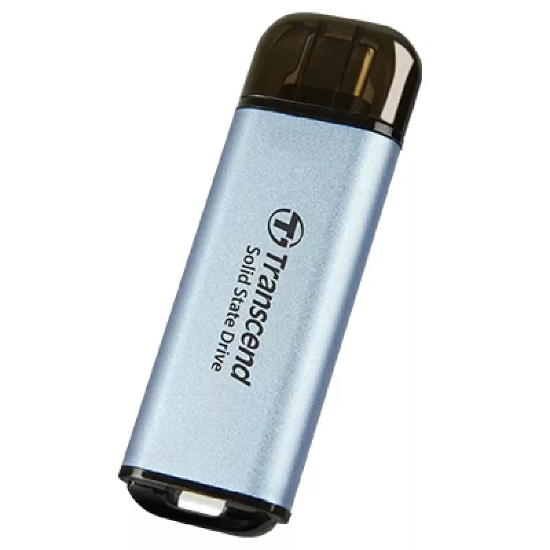 TRANSCEND Esd300c – 1 TB kannettava SSD – USB Type-C – 3D-NAND-Flash – taivaansininen
