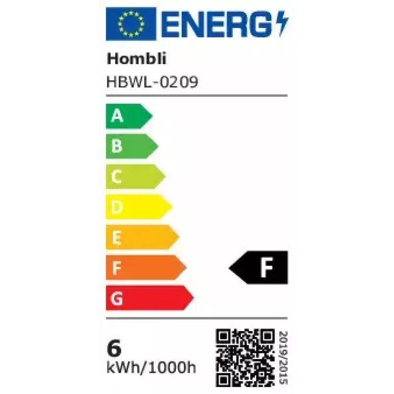 Seinävalaisin Hombli HBWL-0209 LED 6W Cube IP54