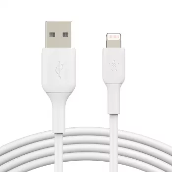 BELKIN Lightning - USB-A-kaapeli 1 m valkoinen