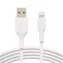 BELKIN Lightning - USB-A-kaapeli 1 m valkoinen