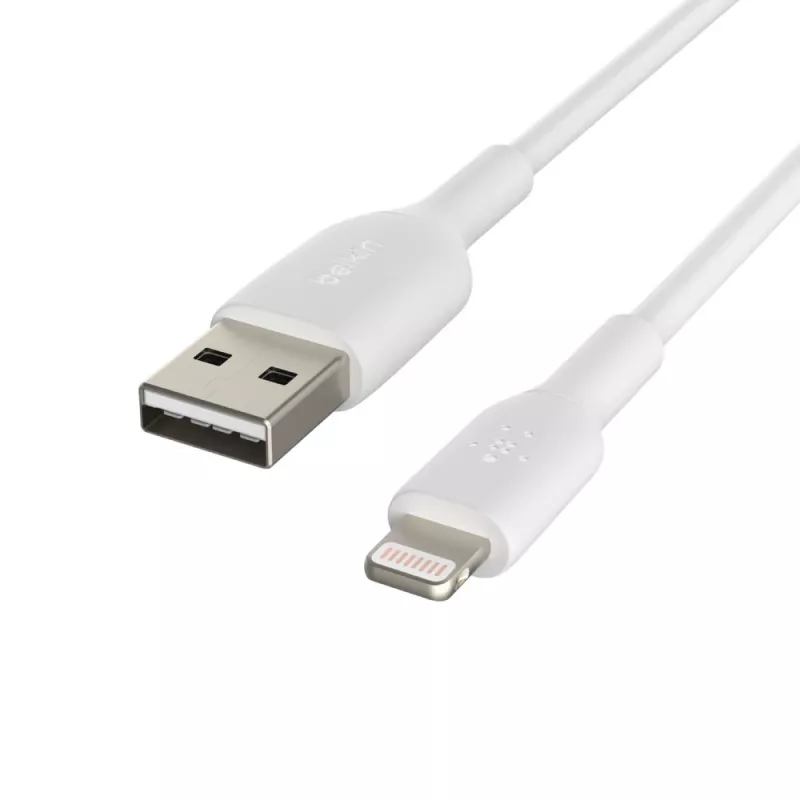 BELKIN Lightning - USB-A-kaapeli 1 m valkoinen