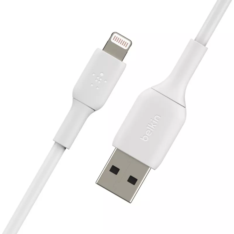 BELKIN Lightning - USB-A-kaapeli 1 m valkoinen