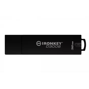 Kingston IronKey D500S 32 Gt USB-muistitikku, FIPS 140-3 Level 3, AES-256