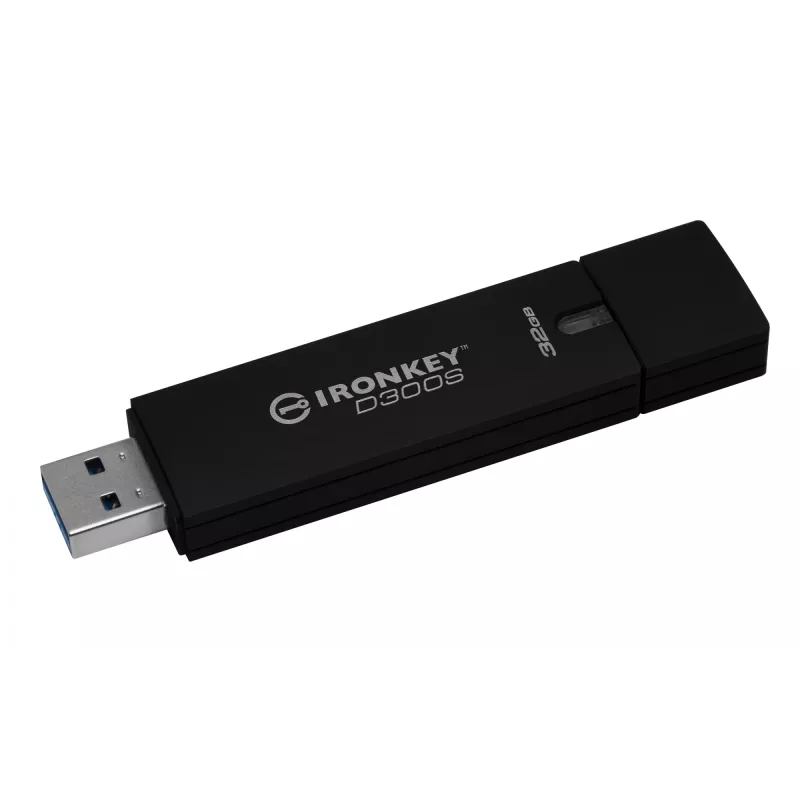 Kingston IronKey D500S 32 Gt USB-muistitikku, FIPS 140-3 Level 3, AES-256