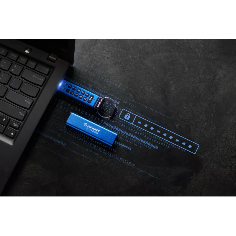Kingston Technology IronKey 128GB Keypad 200, FIPS 140-3 Level 3, AES-256 laitteistosalattu