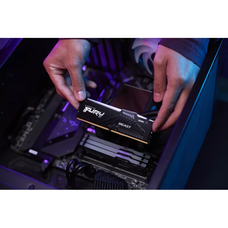 Kingston Technology FURY Beast 64GB 5200MT/s DDR5 CL40 DIMM (2 kpl:n pakkaus) RGB
