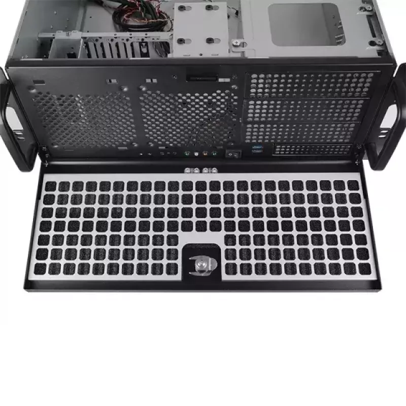 Chieftec UNC-409S-B-OP 19 tuuman 4U räkkipalvelinkotelo, 3x 5,25" + 1x 3,5" ulkoista paikkaa, musta