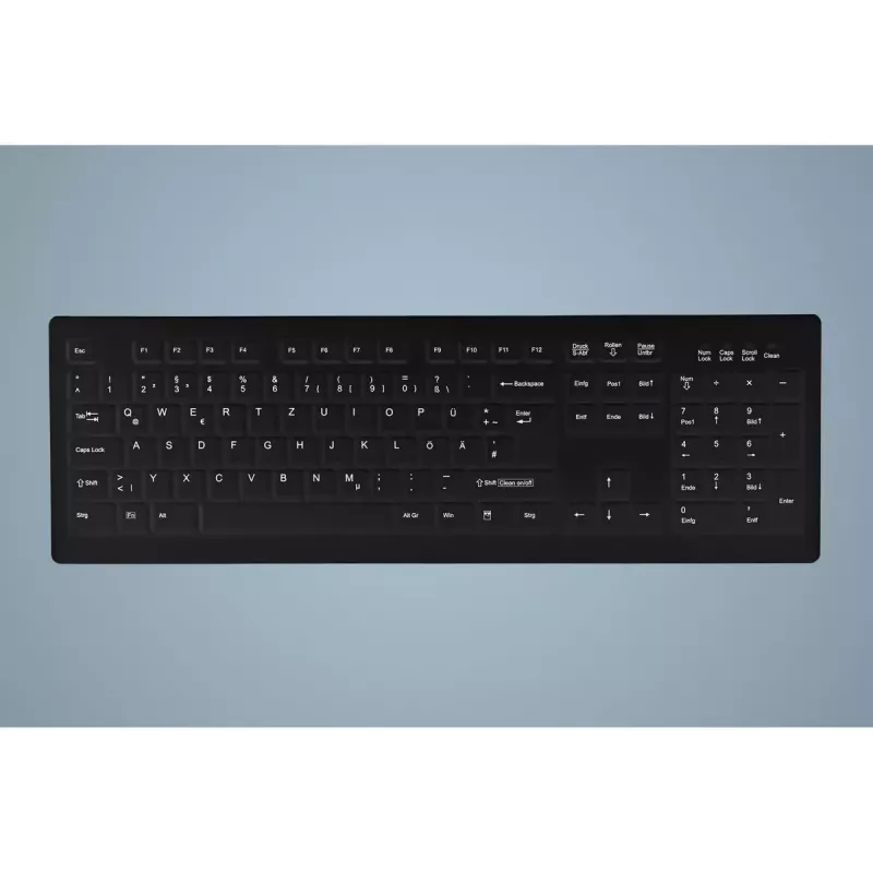 Contour Design Active Key AK-C8100 näppäimistö lääketieteellinen RF langaton QWERTZ saksa musta