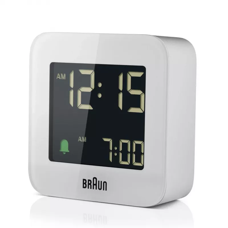 Braun BC08 digitaalinen herätyskello valkoinen