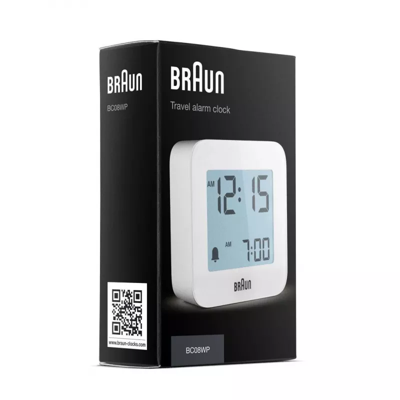 Braun BC08 digitaalinen herätyskello valkoinen