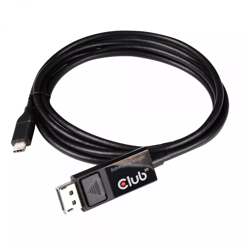 CLUB3D USB Type-C -kaapeli DP 1.4 8K60Hz M/M 1,8m/5,9ft