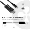 CLUB3D USB Type-C -kaapeli DP 1.4 8K60Hz M/M 1,8m/5,9ft