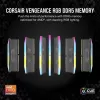 Corsair Vengeance RGB, DDR5-5200, CL40, AMD EXPO - 32 GB dual-kit, harmaa