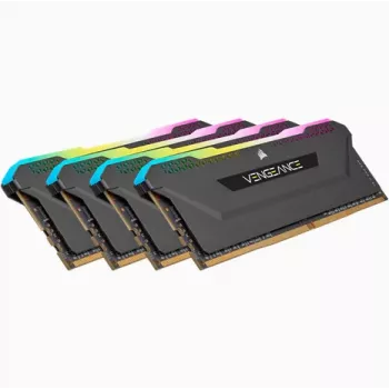 CORSAIR keskusmuisti 64GB DDR4 (4 x 16GB) DRAM 3200MHz C16 -muistisarja Vengeance RGB Pro SL musta