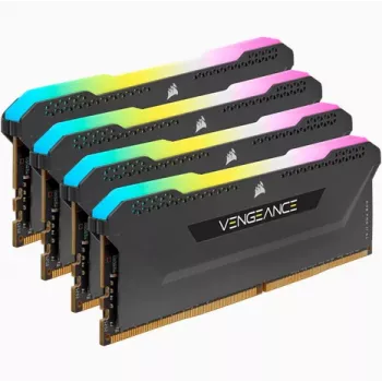 CORSAIR keskusmuisti 64GB DDR4 (4 x 16GB) DRAM 3200MHz C16 -muistisarja Vengeance RGB Pro SL musta