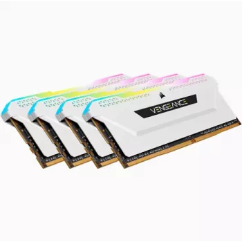 CORSAIR keskusmuisti 64GB DDR4 (4 x 16GB) DRAM 3200MHz C16 muistisarja Vengeance RGB Pro Sl valkoinen